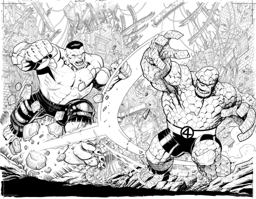 Nick Bradshaw | Red Hulk #2 Connecting Variant | Art by Canucks