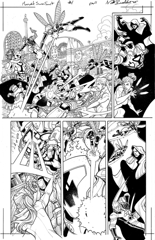 Nick Bradshaw | Marvel 2025 Swimsuit Issue pg#11 | Art by Canucks