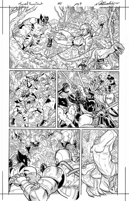 Nick Bradshaw | Marvel Swimsuit Special # 1 - Page # 9 | Art by Canucks