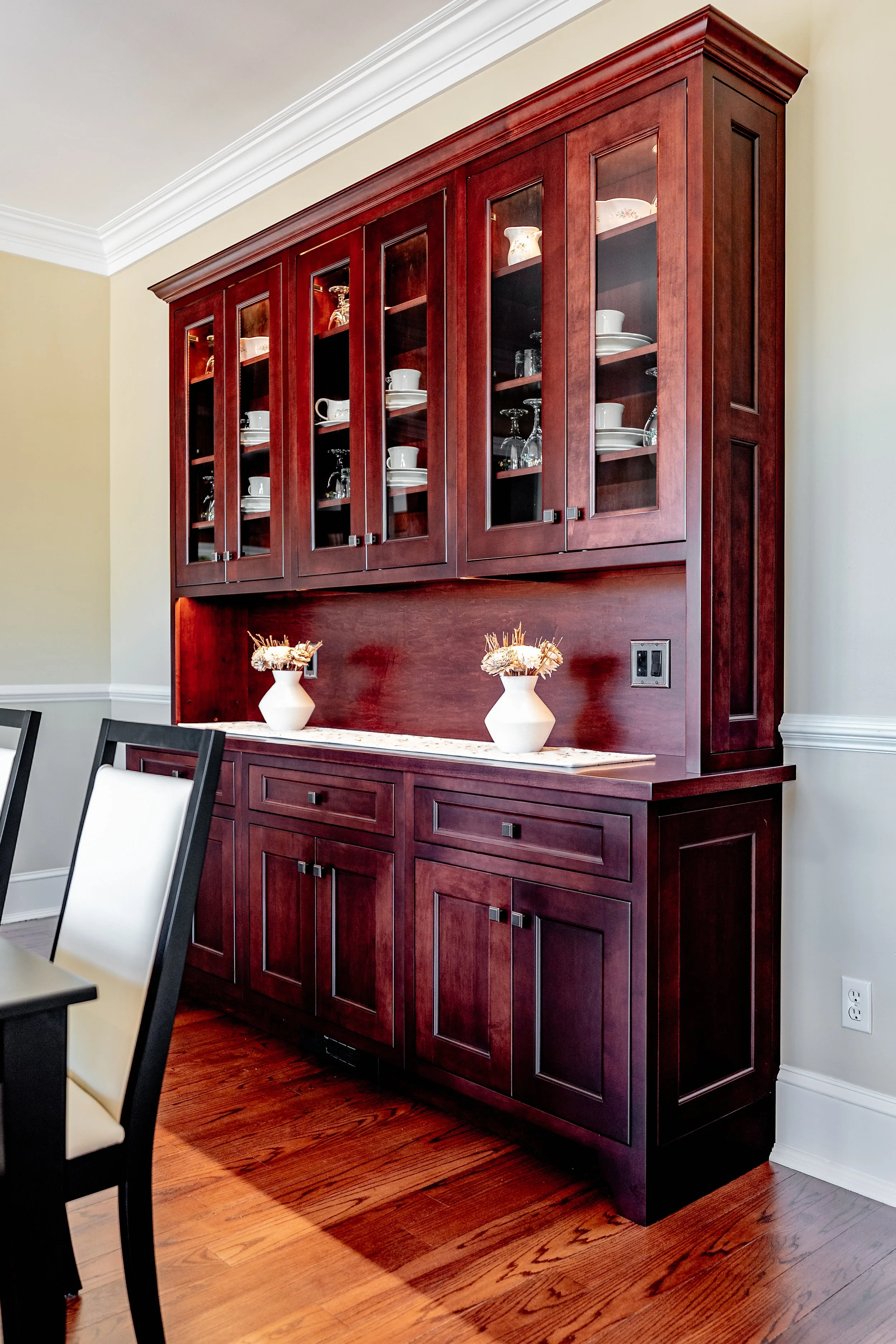 Maple Dining Room Hutch Cabinets