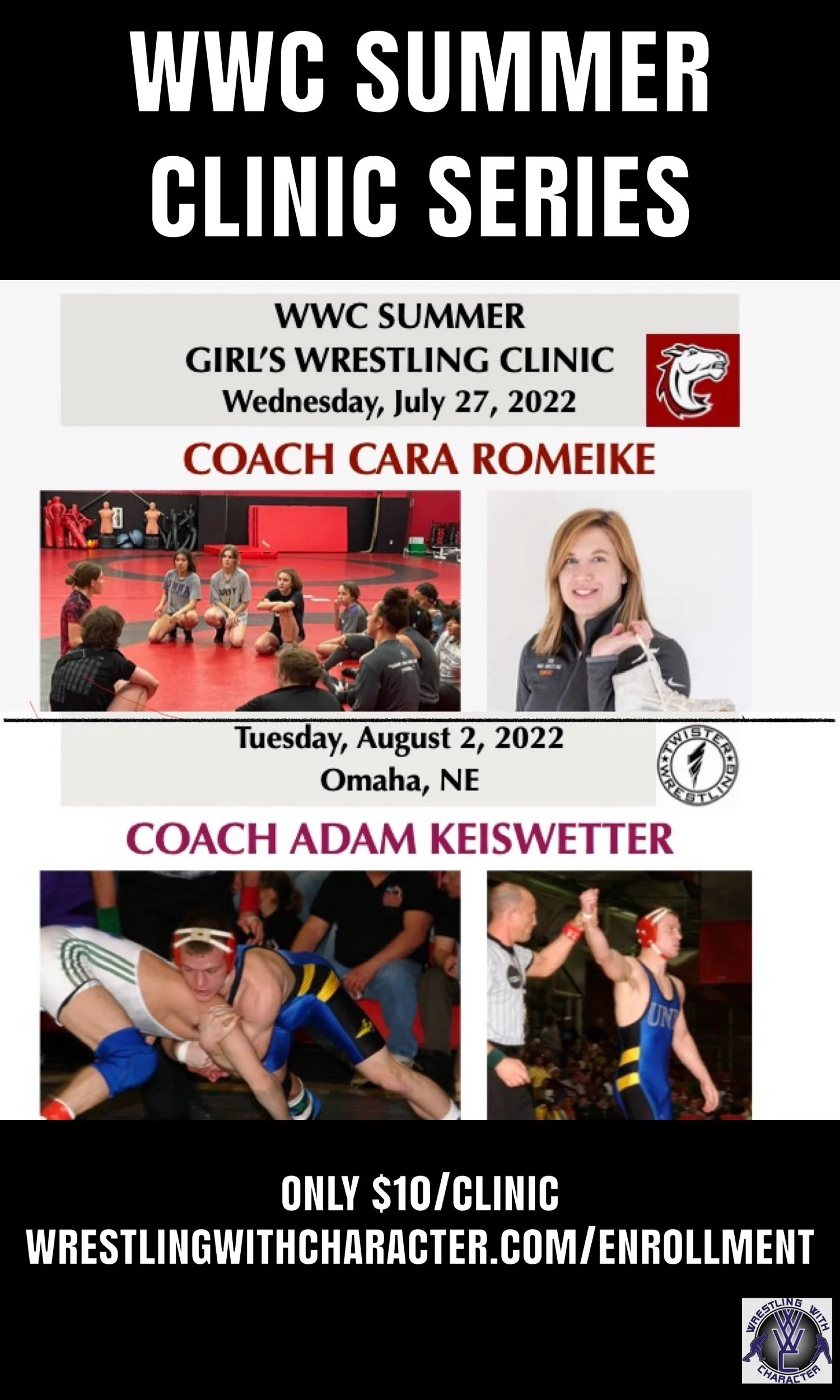 WWC SUMMER  WRESTLING CLINICS