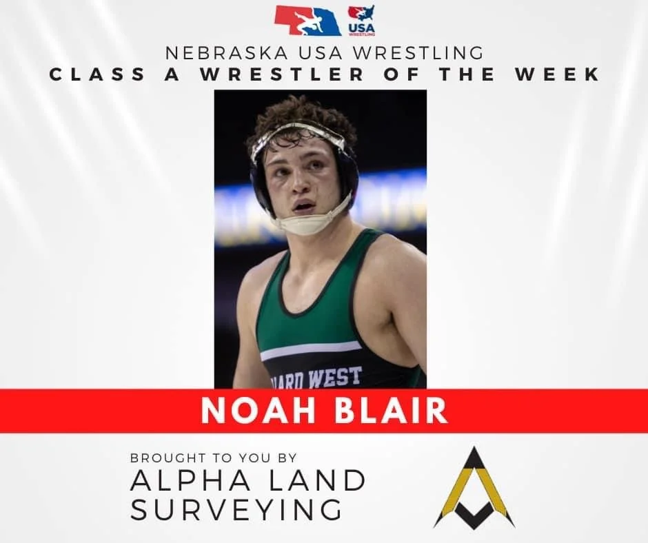 Congratulations Noah Blair - USA Wrestling class a wrestler of the week!