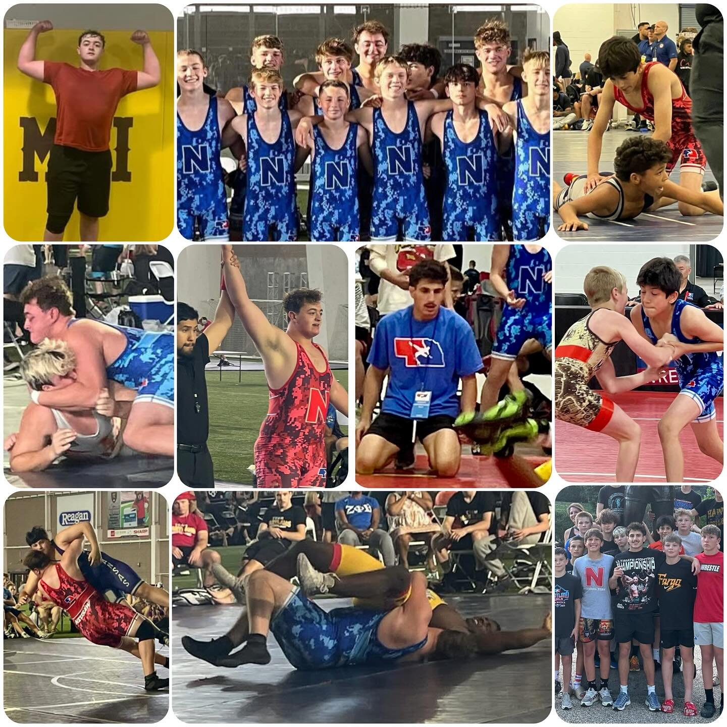 What a week! We are extremely proud of Jackson, Irfan and Coach Murad for representing Team Nebraska at the @usawrestling 14u &amp; 16u Freestyle &amp; Greco National Duals this past week. These warriors went a combined 22-8 against the best wrestler