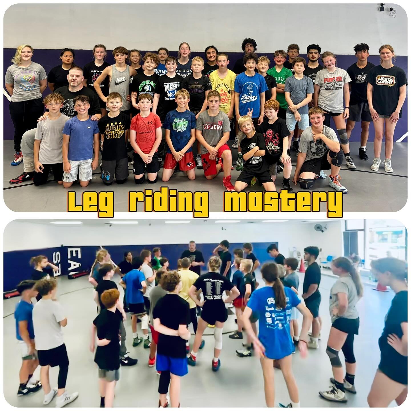WWC Camps!! 💯 💪 Great day 1 of Leg Riding Mastery Camp with 30 plus hard working wrestlers!! 🤼&zwj;♀️ 🤼