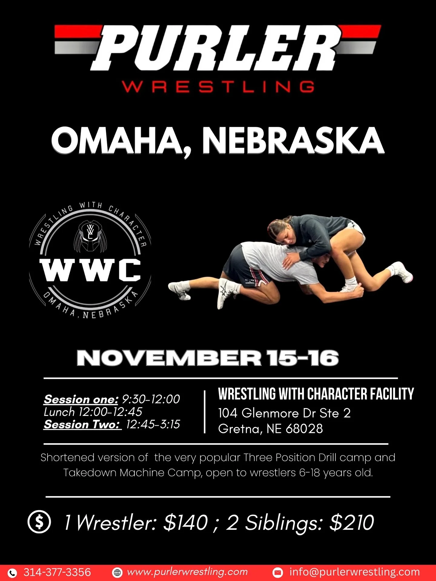 Purler Wrestling Clinic at WWC | August 30-31, 2025