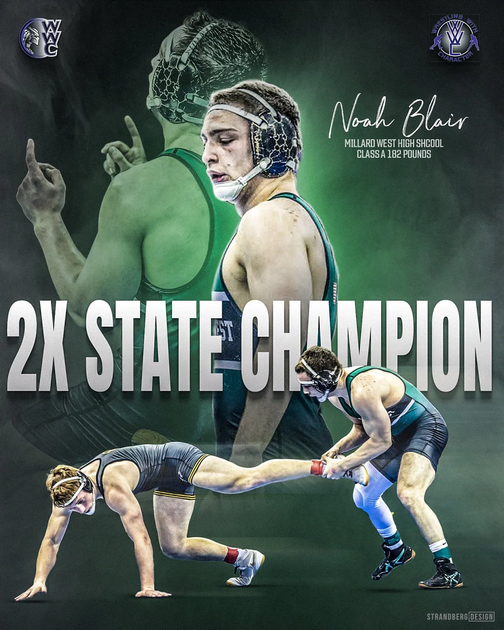 2023 Nebraska High School Wrestling State Champion Noah Blair