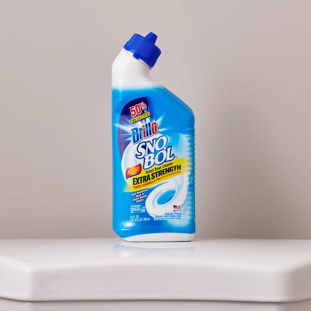 Brillo® SNO BOL® - Extra Strength on top of toilet back