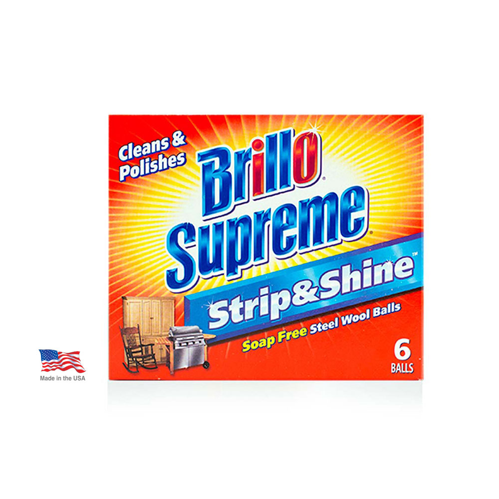 Brillo® Supreme® Strip & Shine™ Steel Wool Balls
