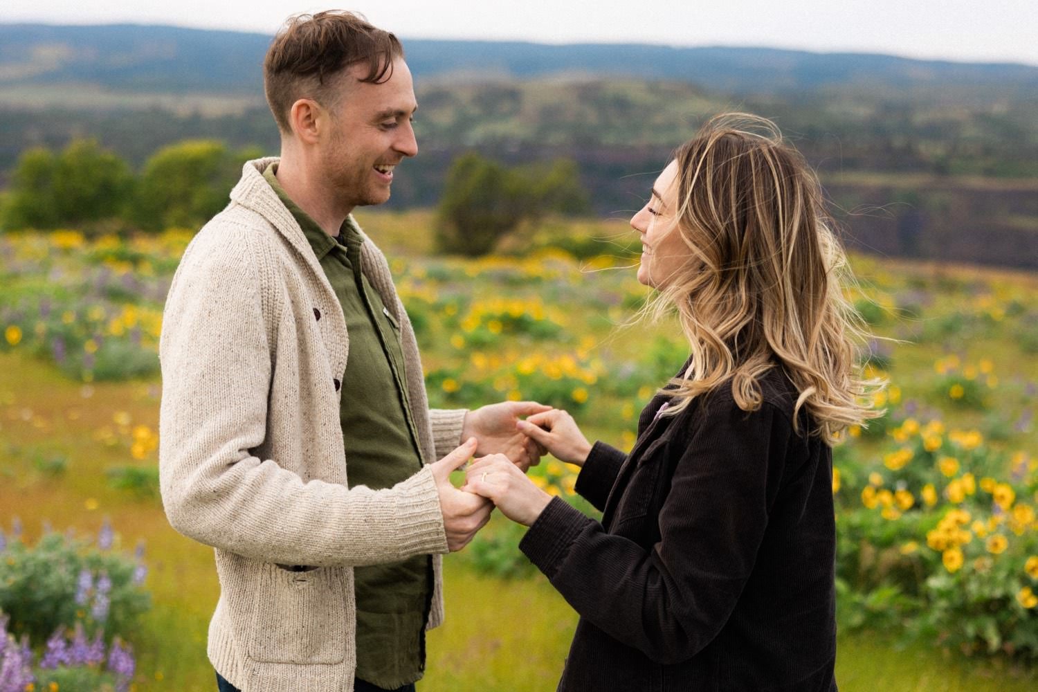 09_Wildflower Engagement Session at Rowena Crest18.jpg