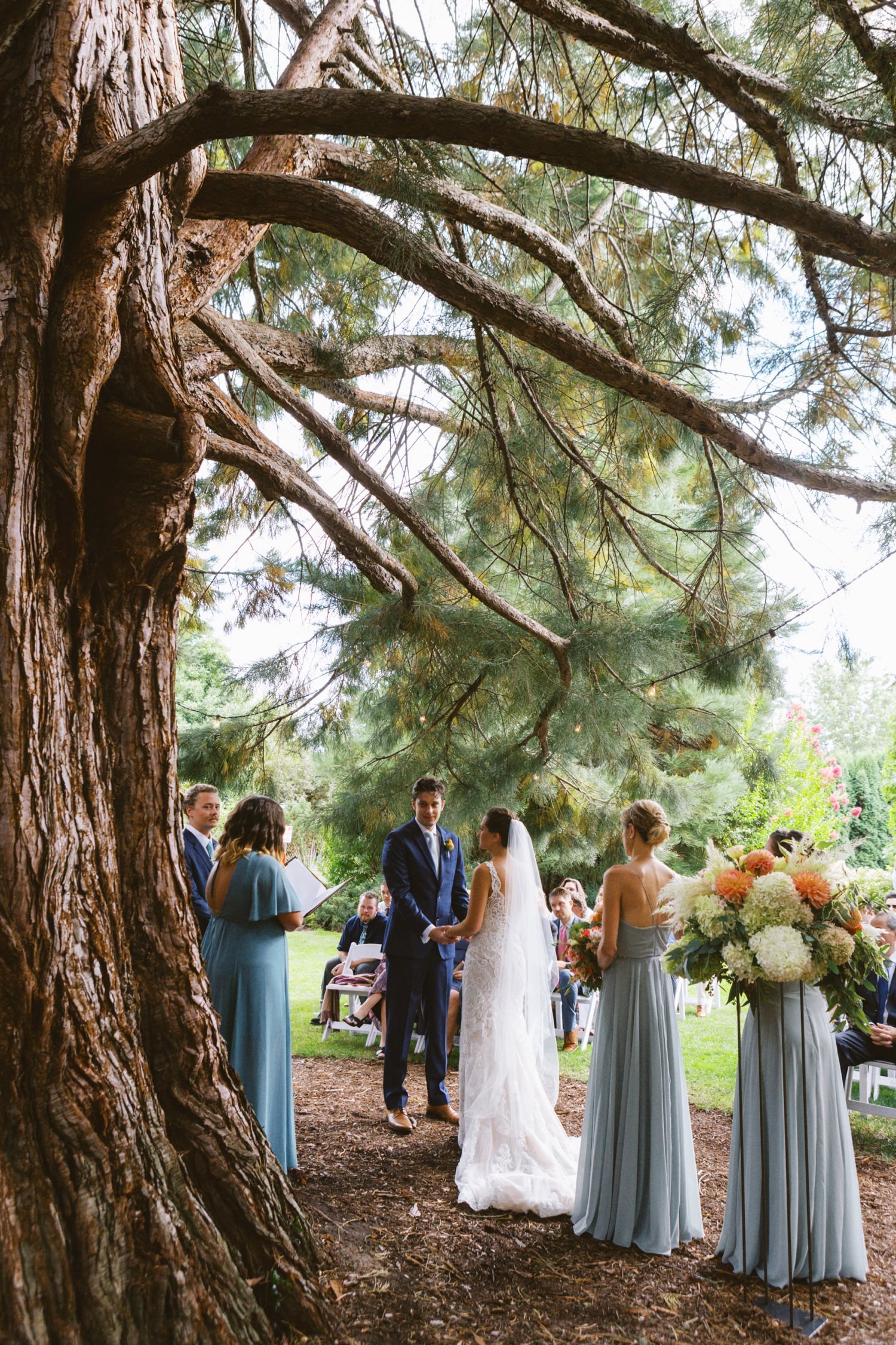  wedding ceremony under sequoia at mcmenamins grand lodge 