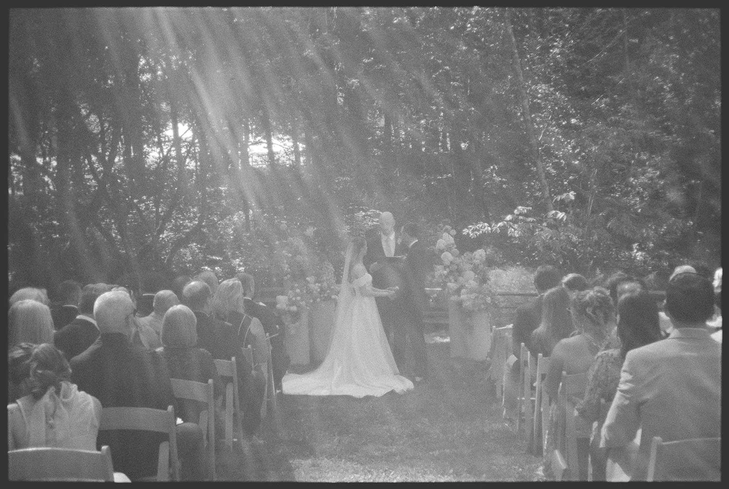 wedding ceremony at The Carly Estate