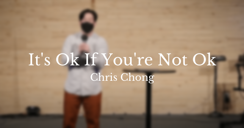 It's Ok If You're Not Ok