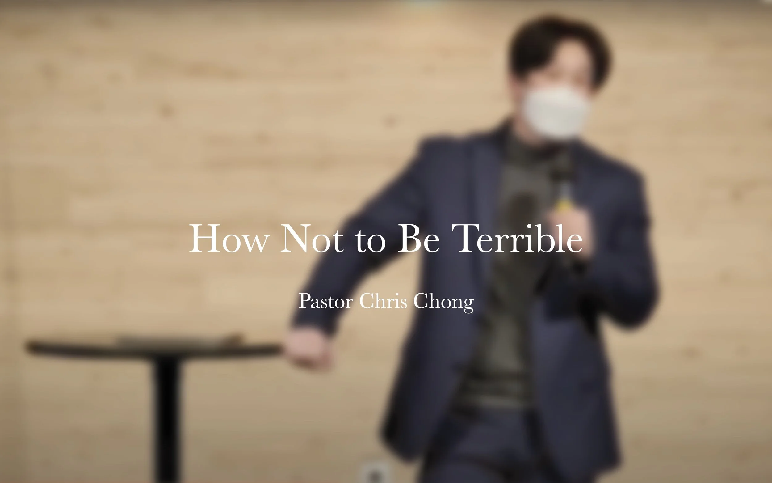 How Not To Be Terrible