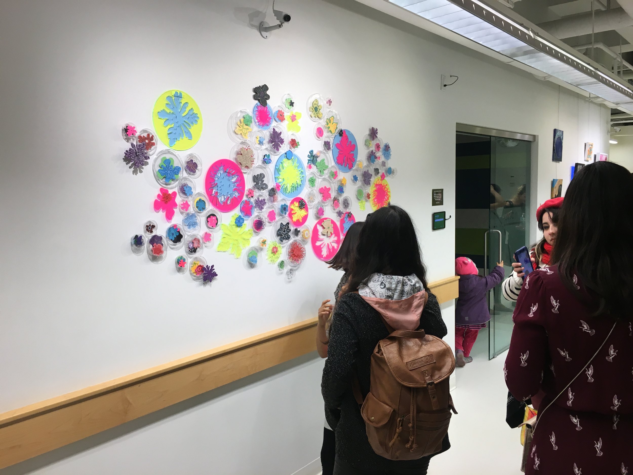  Assisted Saùl Nava laser cut microorganisms for a bio exhibit at the MIT, 2018. 