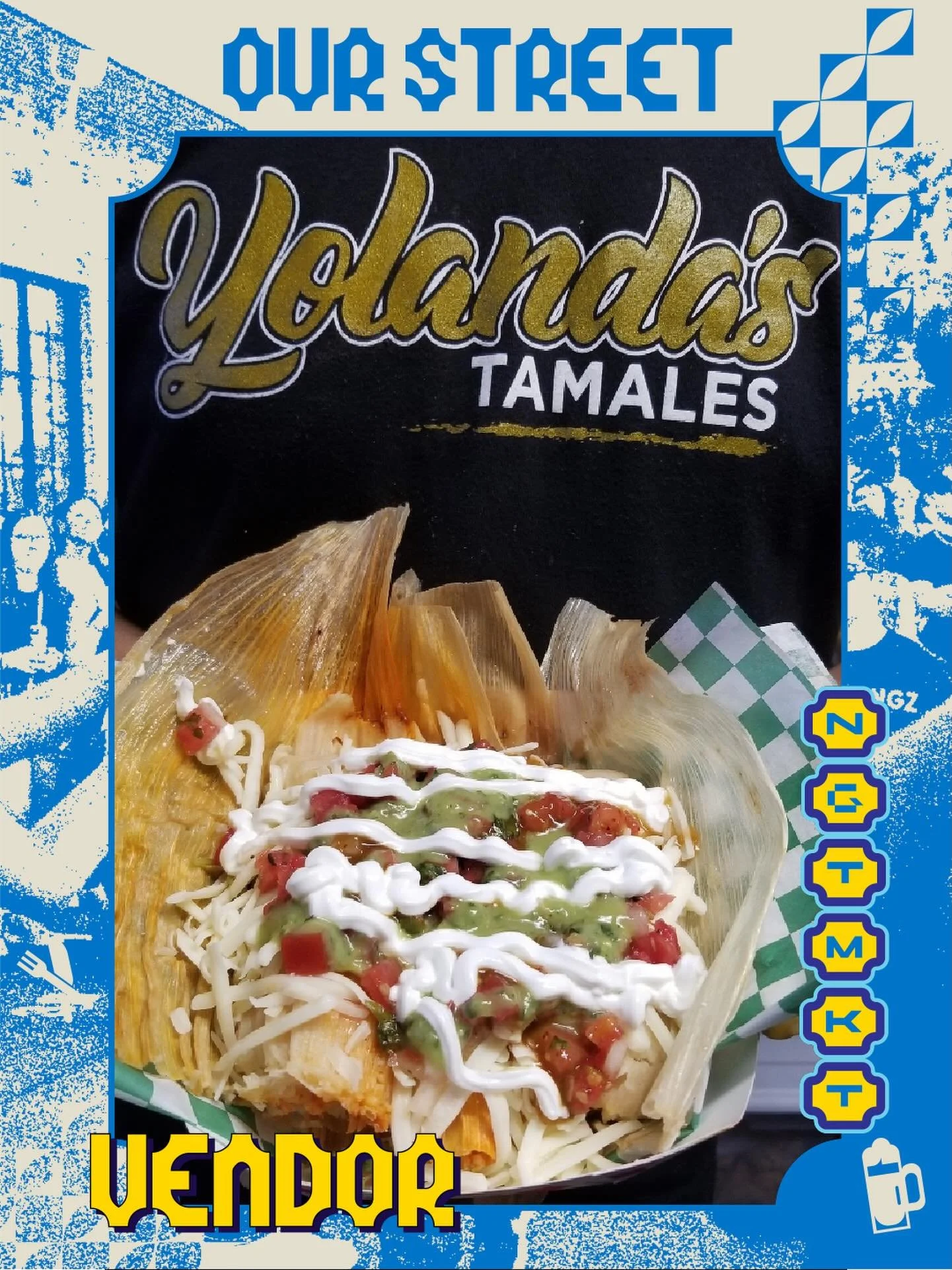 @yotamales are true NGT MKT OGs and a staple in the Sacramento community! Come out get some delicious tamales from the best of the best 💛 

Our Street NGT MKT
Sept. 5th // 5-11pm
Sacramento, CA 
R street between 11th - 14th

🎟️: OurStreetNightMarke