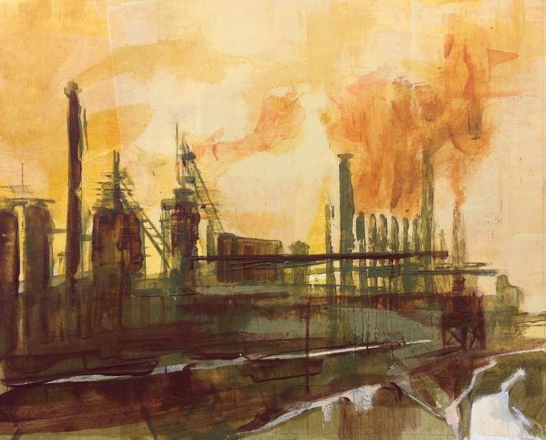  Acrylic on Paper, 10” x 8”, 2016, SOLD, Prints Available 