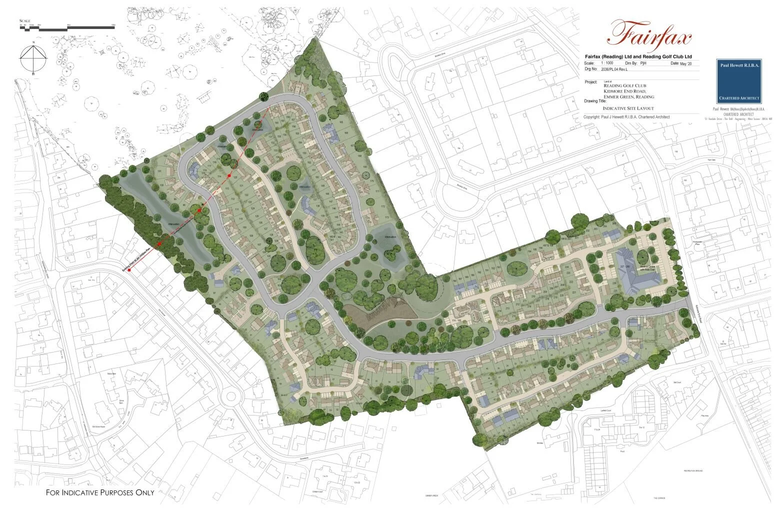 New site layout from Fairfax for Reading Golf Club land  