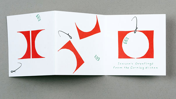 Christmas card for Corning Hilton