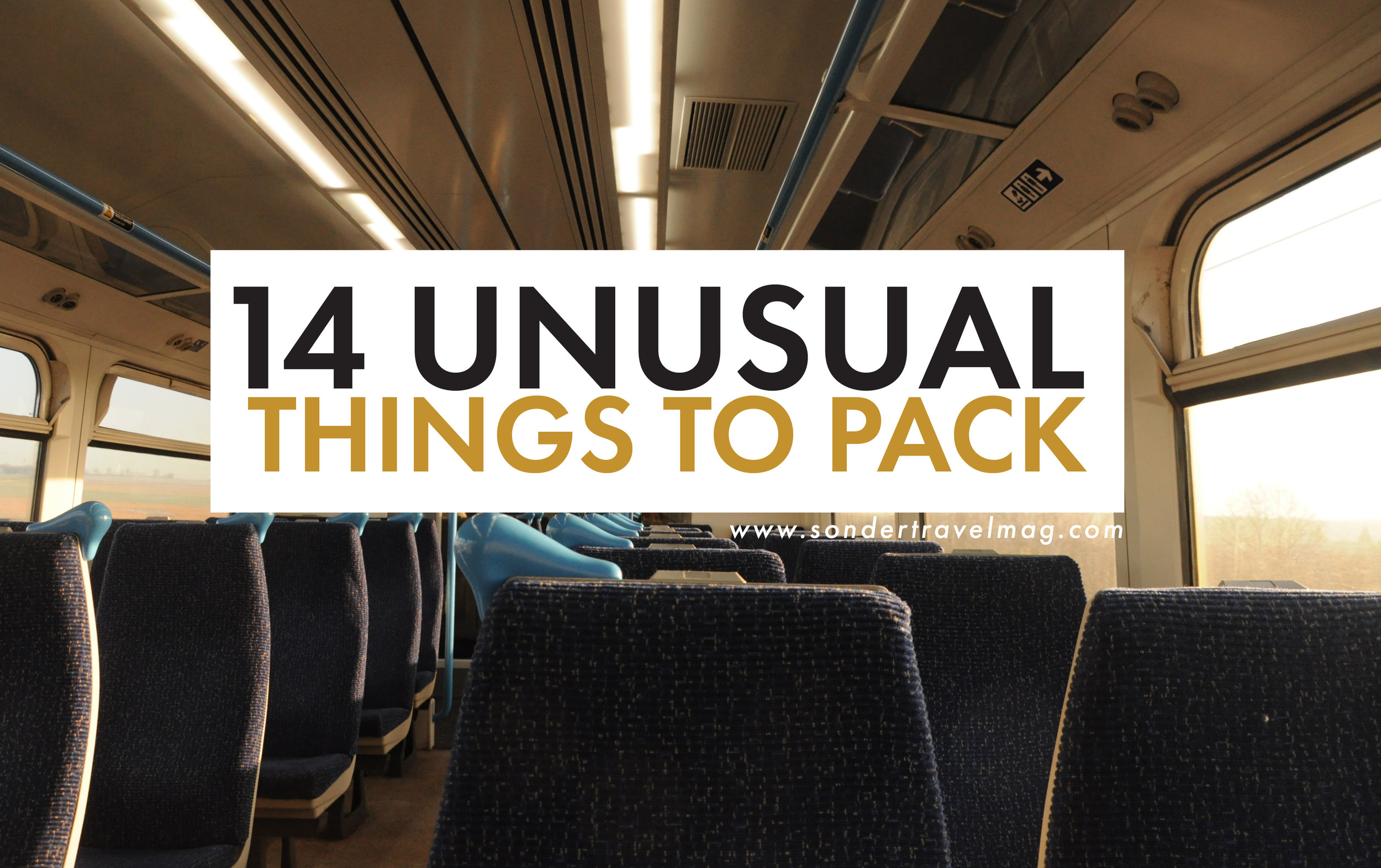 14 Unusual Things to Pack