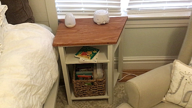 The final resting place for the table in the nursery