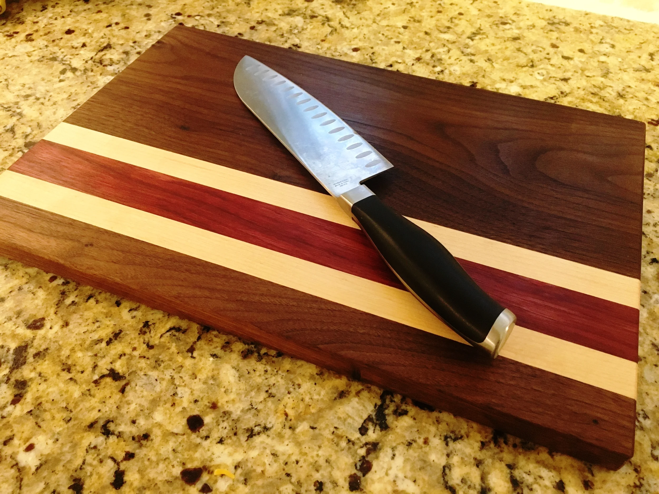 Walnut/Maple/Purpleheart Cutting Board