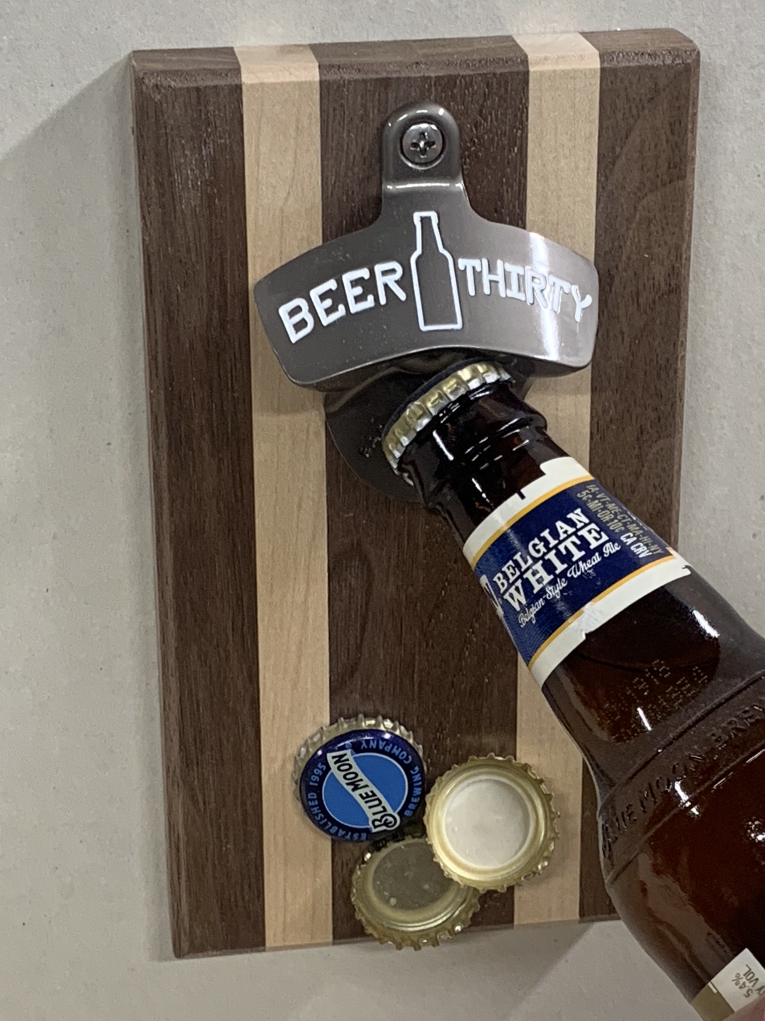 Made by a Vet 100% ... Ben Franklin Quote Beer Bottle Opener and Cap Catcher 