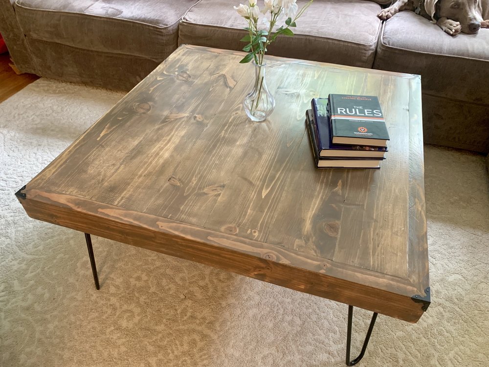 Hairpin Legs Slightly Crooked Work, How To Build A Simple Square Coffee Table