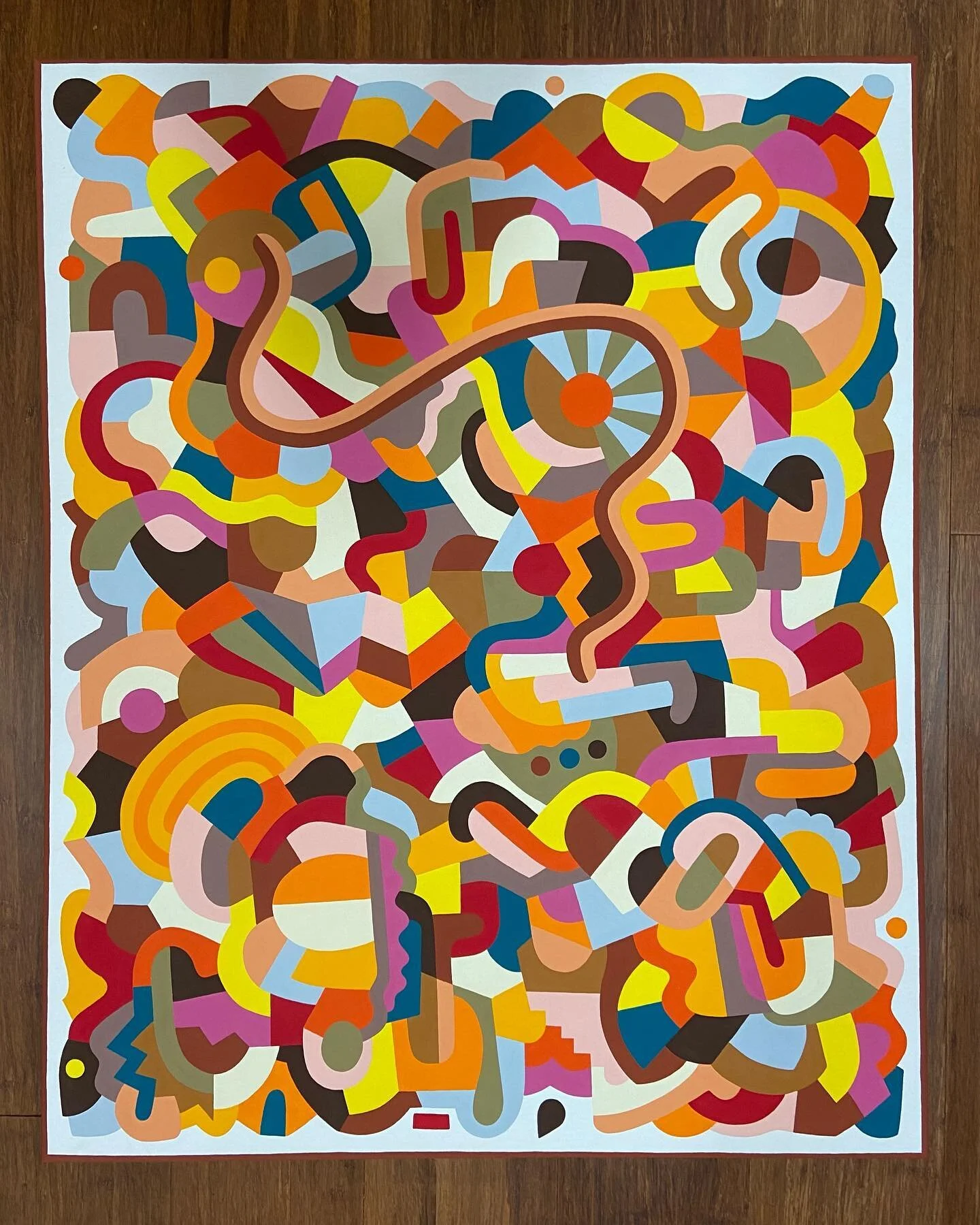 &ldquo;I&rsquo;m Stickin&rsquo; With You&rdquo; for my sweet baby @campsongs 
gouache on canvas.