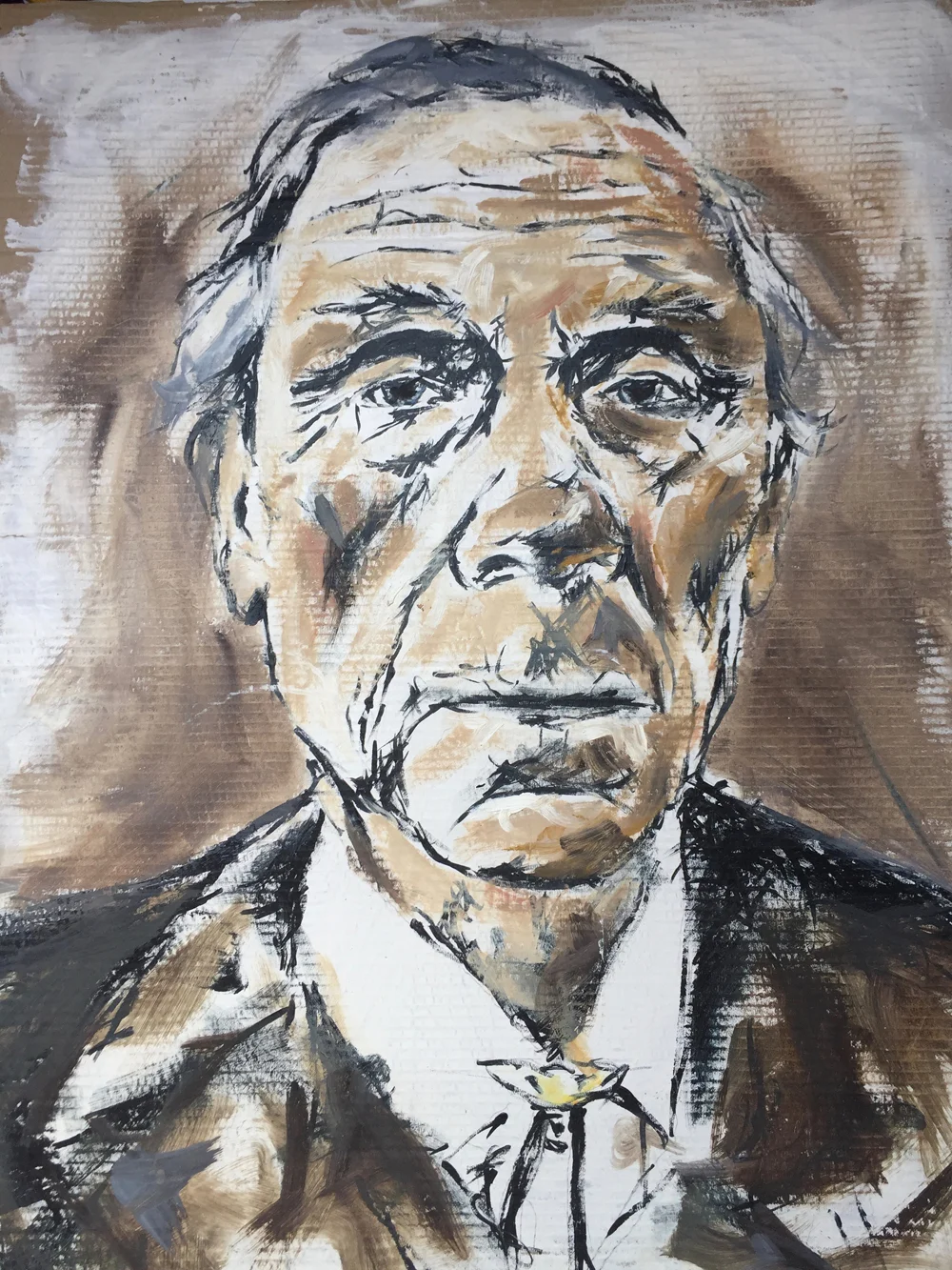  René Capdevilla III, 2001  Oil on board  Unique piece  For sale 