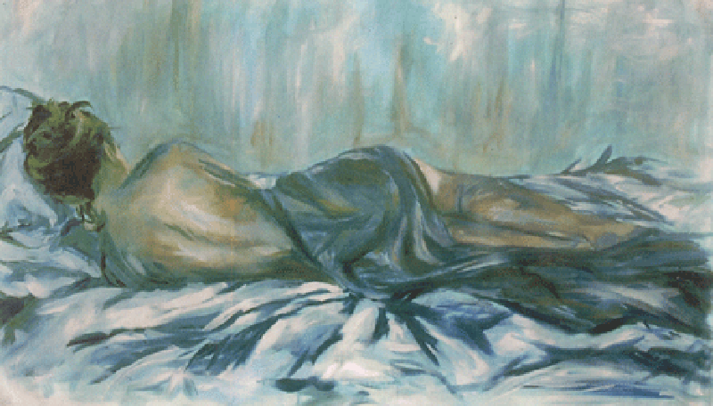  Lay, 2002  Oil on Canvas  Approx. 100 x 170cm  Unique piece 