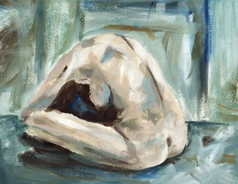  I bow, 2002  Oil on Canvas  Approx. 28 x 28cm  Unique piece 