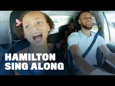 Stephen Curry Belts Out "Hamilton" with Daughters Riley and Ryan