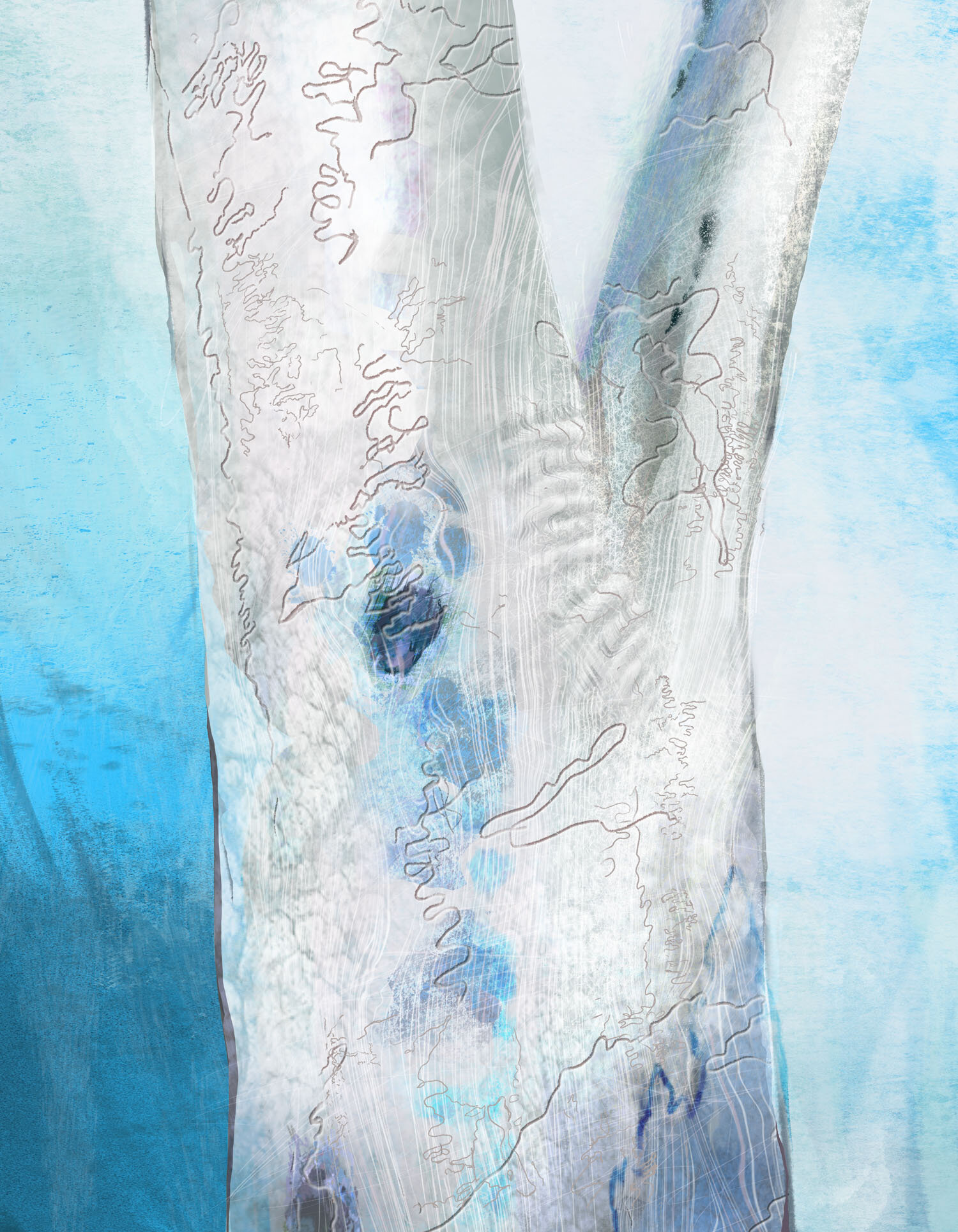Scribbly Gum Blue I
