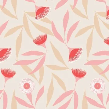 Arabesque Pink Blossoms with leaves
