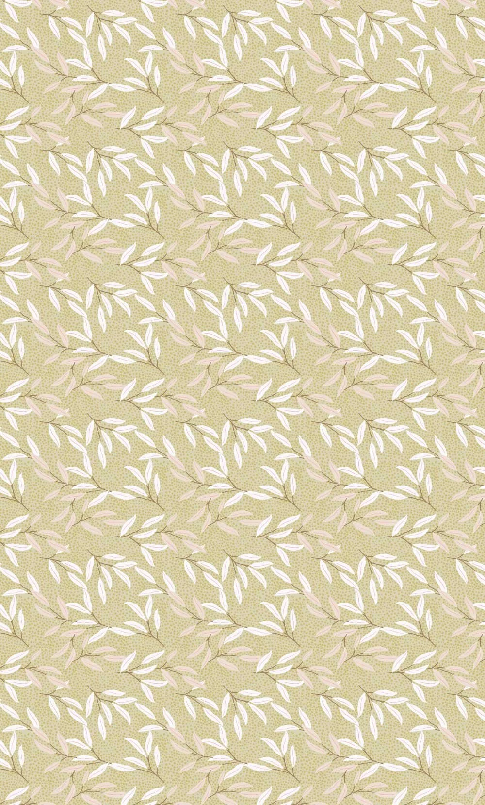 Arabesque leaves pale gold