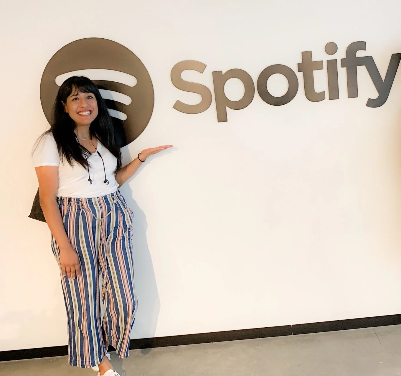 Erika before her job interview at Spotify.