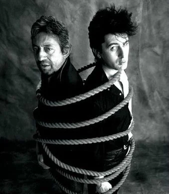Serge Gainsbourg et Alain Bashung, co-auteurs de l’album “play blessures” en 1982