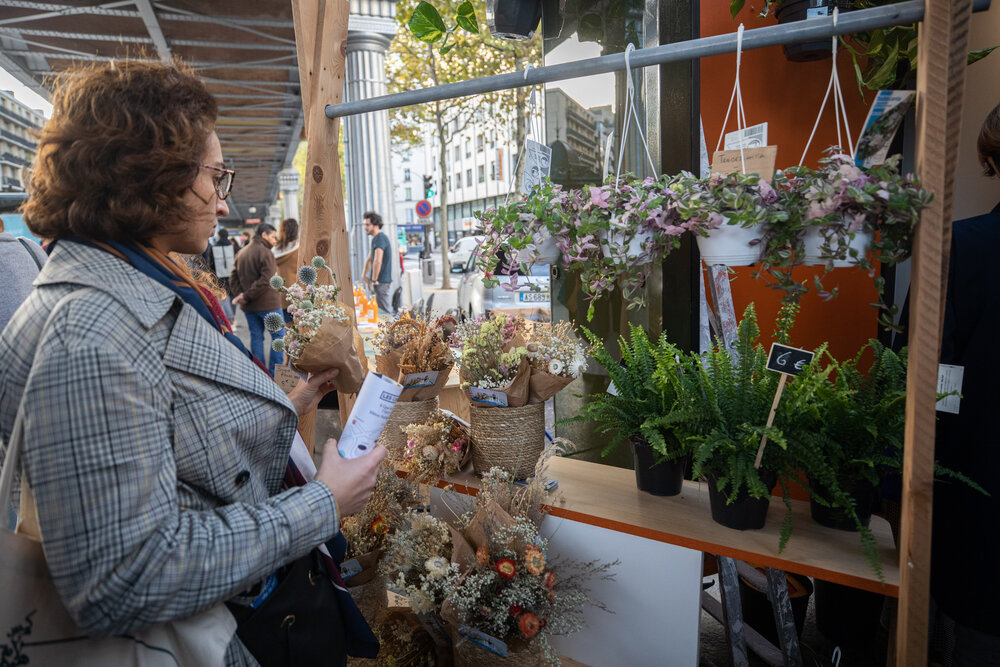 Présentoir pour fleuristes ©lescanaux