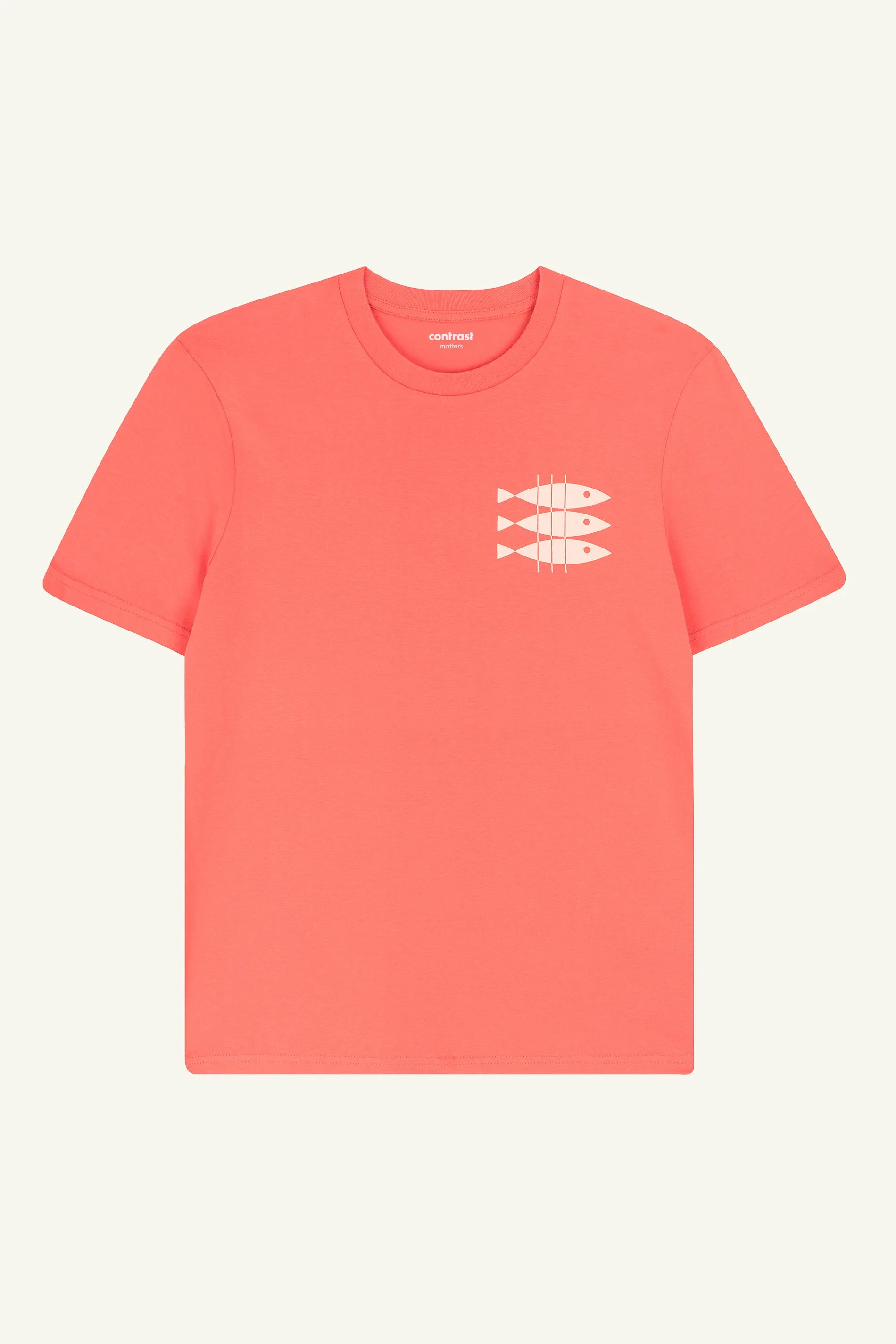 Sardines Graphic T-Shirt – Fiesta Orange