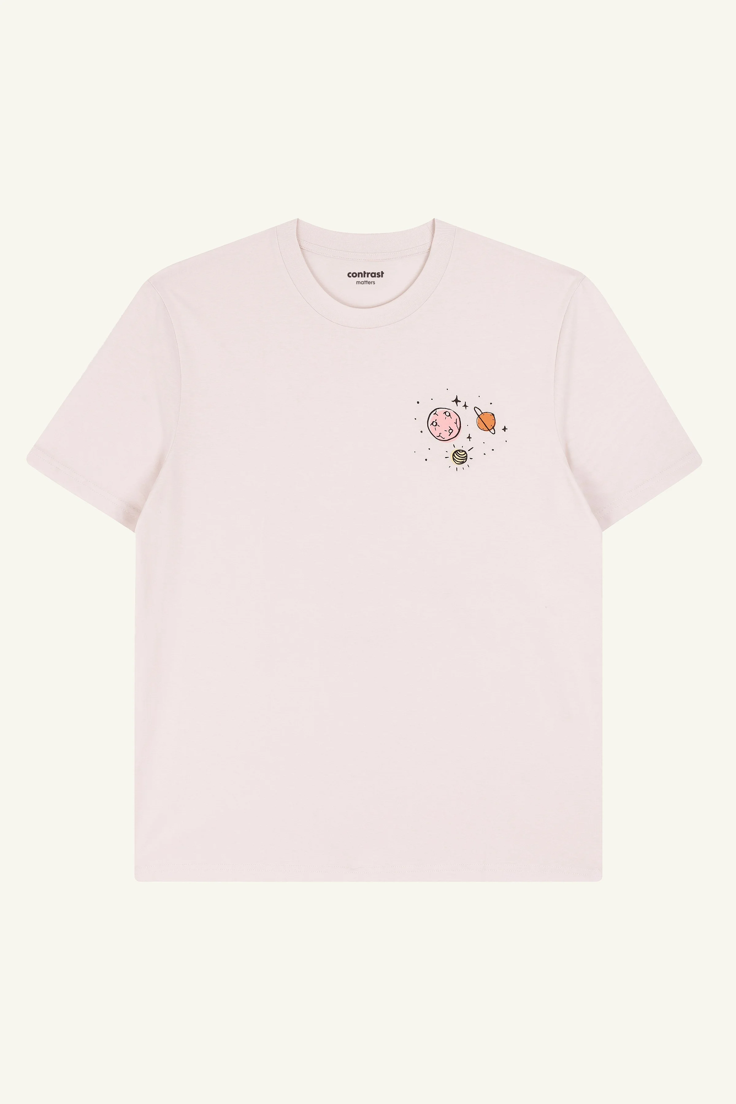 Outer Space Graphic T-Shirt – Vintage White