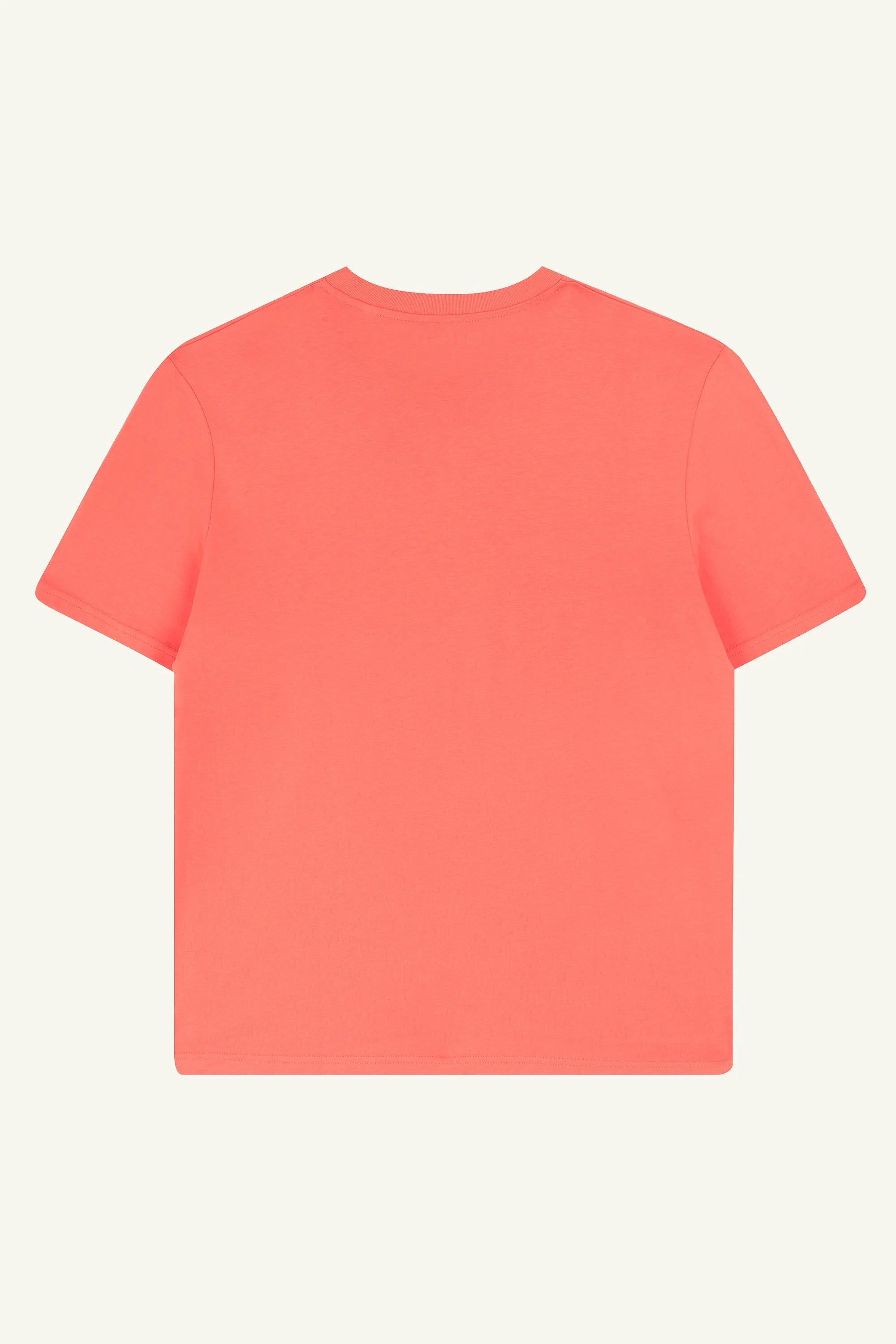 Fiesta Orange organic t-shirts by Contrast, Moon graphic t-shirt for bold and dreamy everyday style.