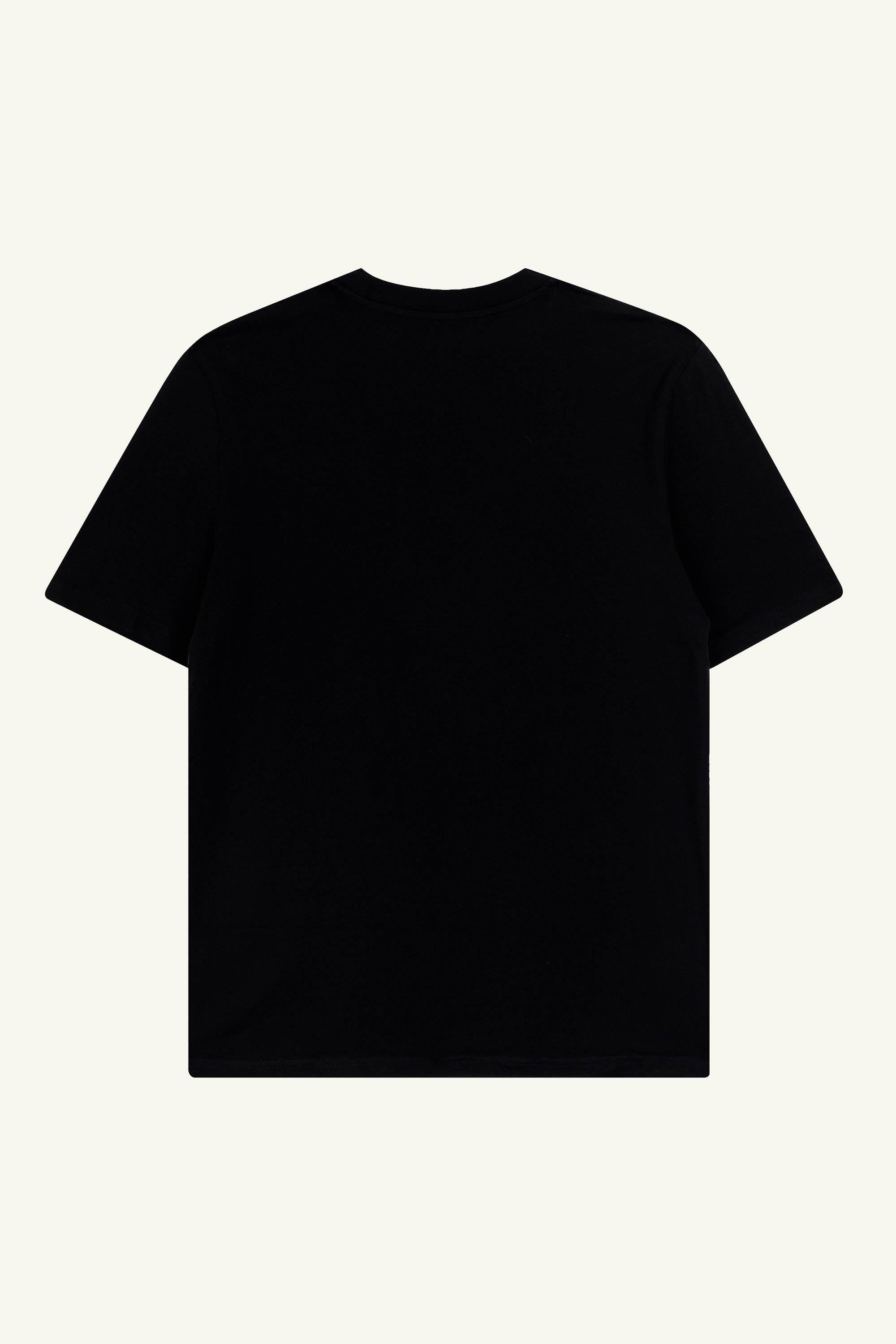 Black organic cotton t-shirts by Contrast, All I Need Is Plants graphic t-shirt with green style.