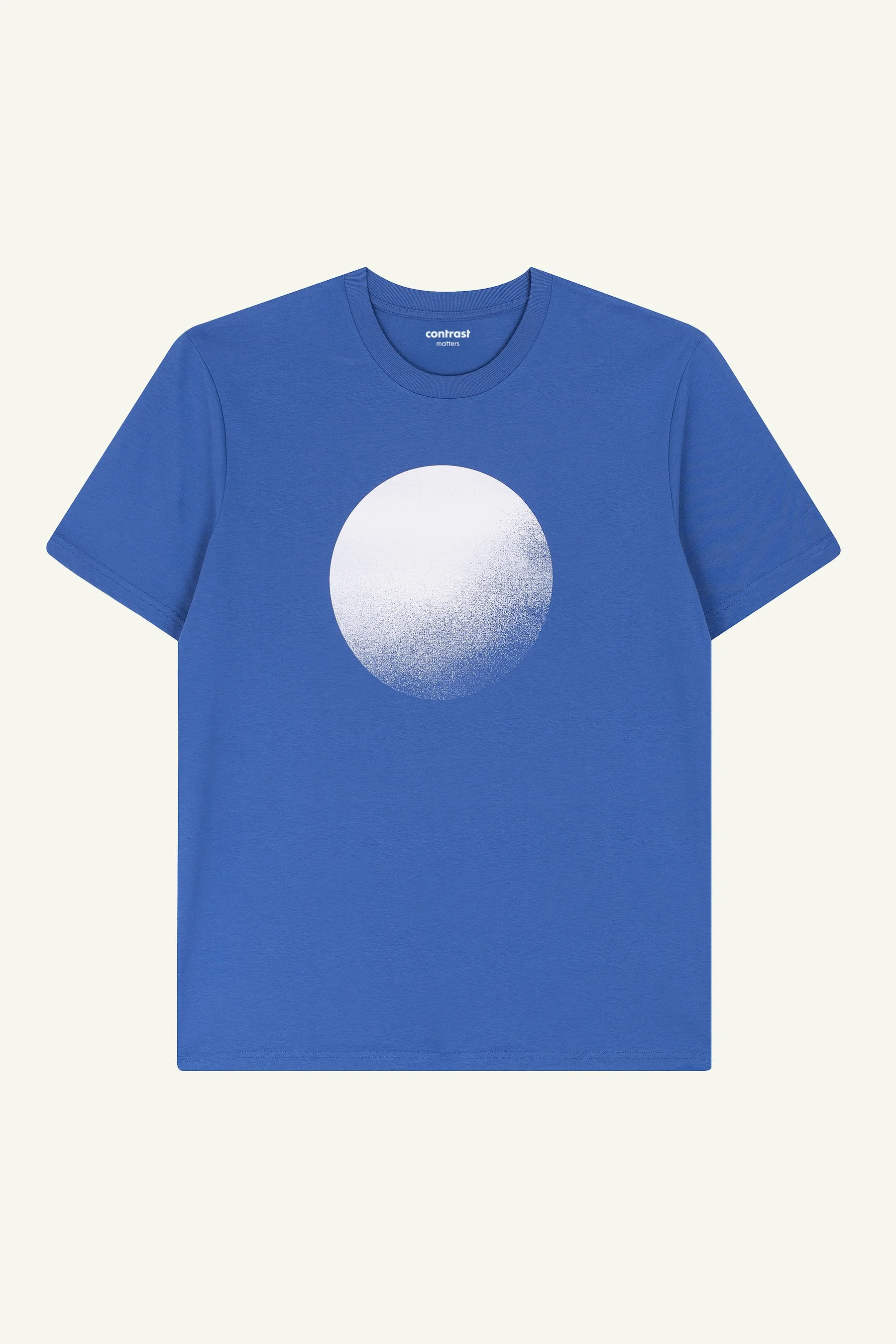 Moon Graphic T-Shirt – Bright Blue