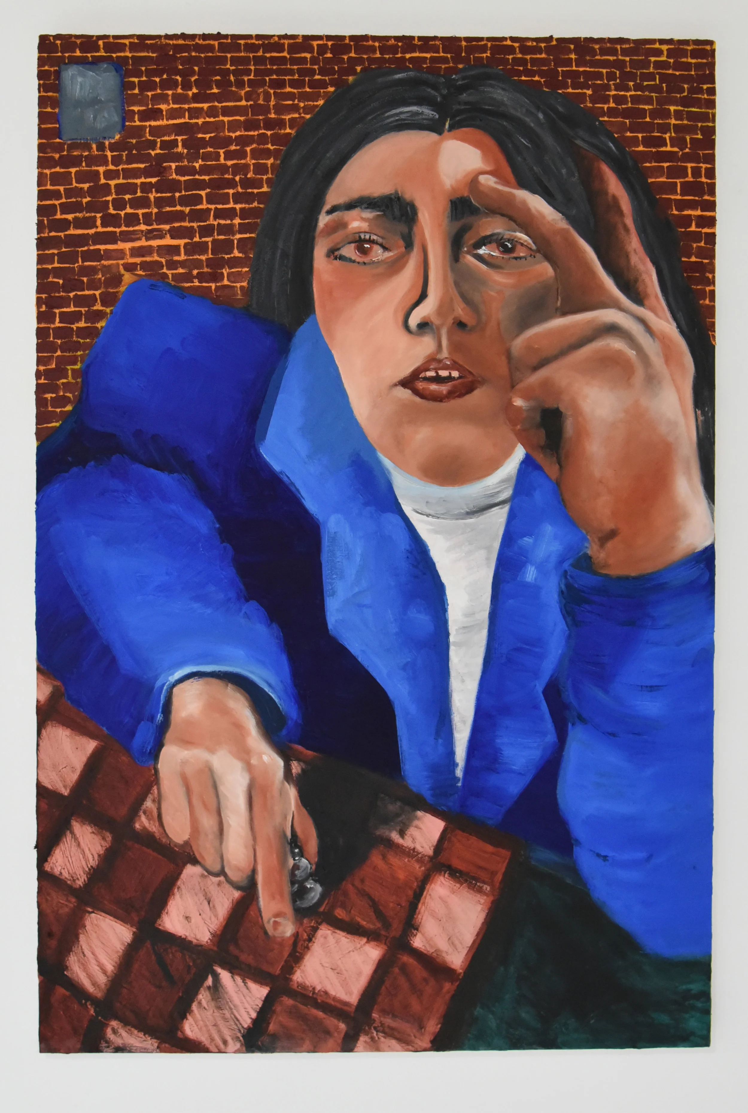   I would much rather some voluntary check than this king’s walk (it’s all in good humor, all in good fun)  2019 oil paint from Gamblin’s archive on canvas from a one-off gig 36 x 24 inches 