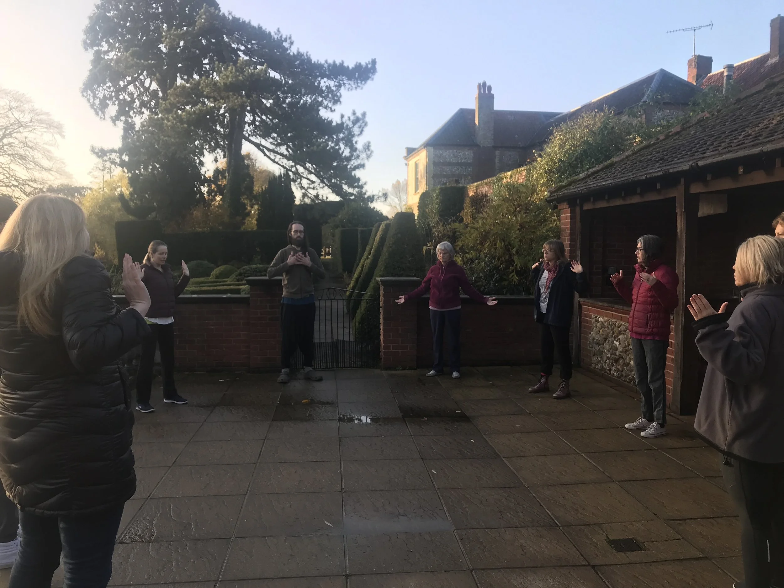 Early morning at the Winter Alchemy Retreat, Nov 2018