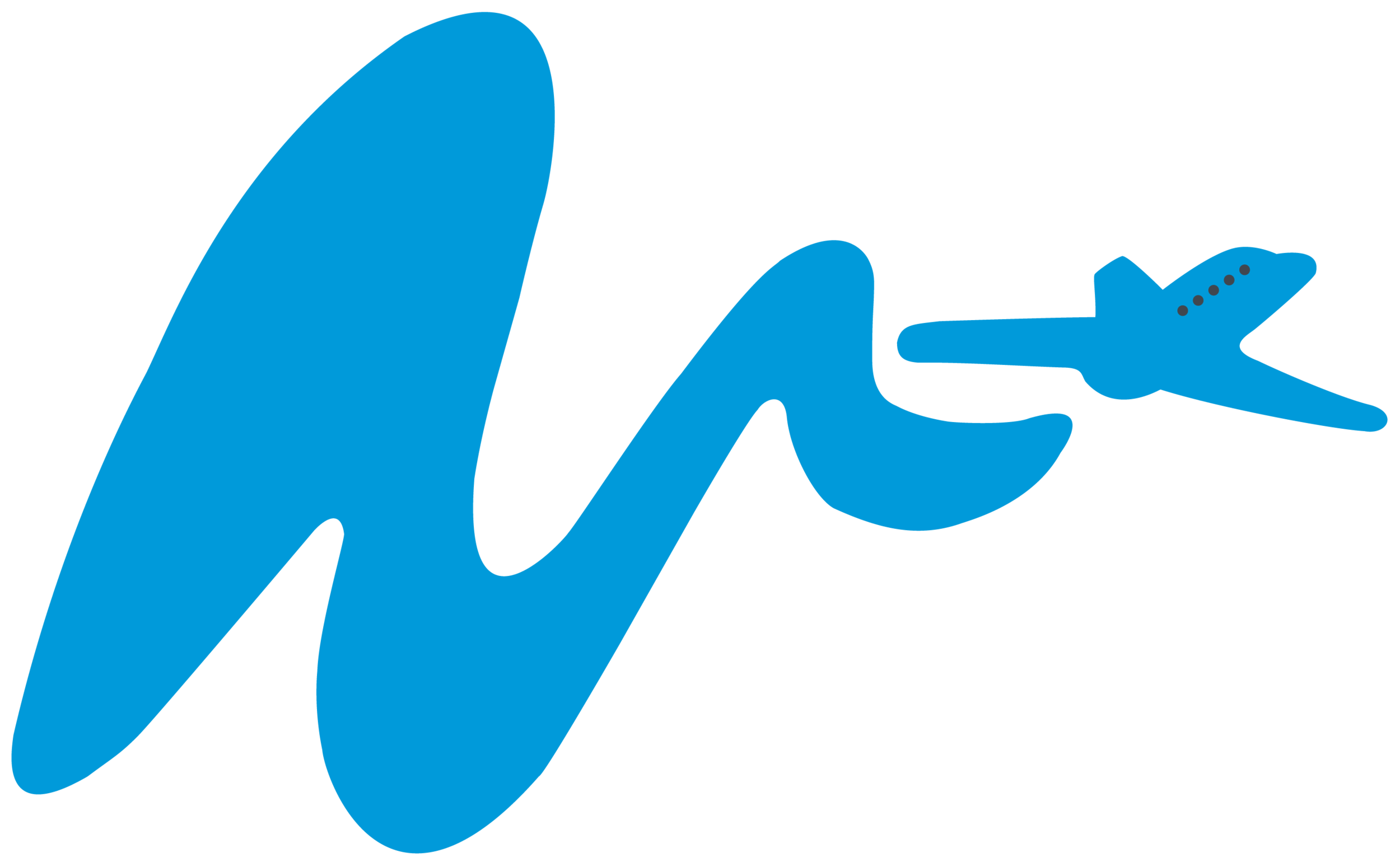 Plane "Swish" Logo