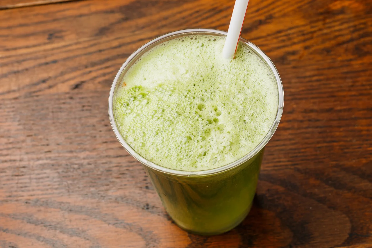 Green Machine Cucumber, kale, green apple, and celery