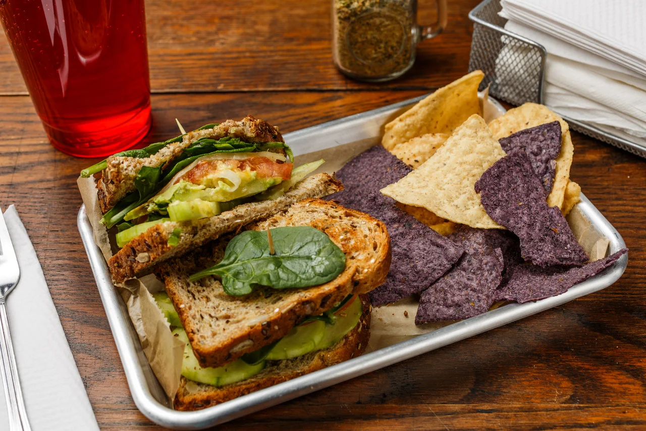 Eden's Best Cucumbers, green onions, tomato, avocado, Monterey Jack cheese, mayo, spinach, and spike seasoning. Make into salad, sandwich, or wrap. $5.99
