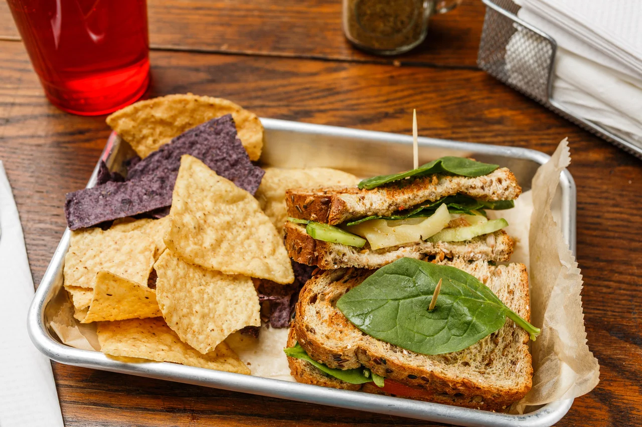 Light & Easy Cucumber, tomato, Monterey Jack cheese, spinach, mayo, and spike seasoning. Make into salad, sandwich, or wrap. $4.29