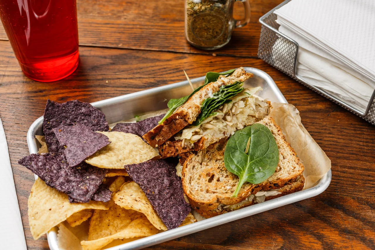 Almost Reuben Sauerkraut, sunflower seeds, Swiss cheese, spinach, mayo, and spike seasoning. Make into salad, sandwich, or wrap. $4.99